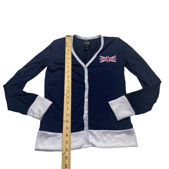 Dr. Who Call Box Phone Booth Lightweight Cardigan Blue Sz S - Picture 5 of 8